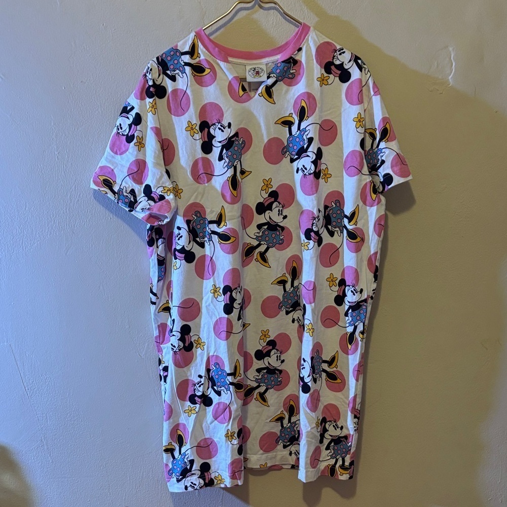Disney Women's Pink Minnie Mouse Sleep Shirt